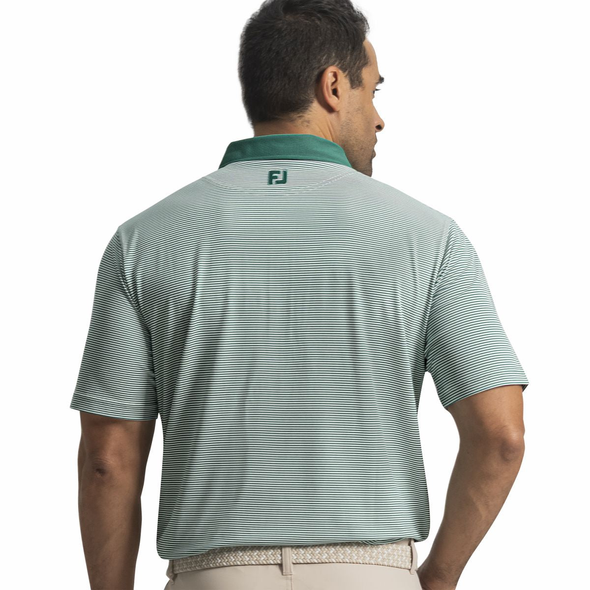 Men FootJoy Feeder Stripe Pique