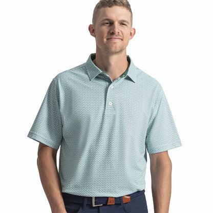 Men FootJoy Scallop Geo Pique