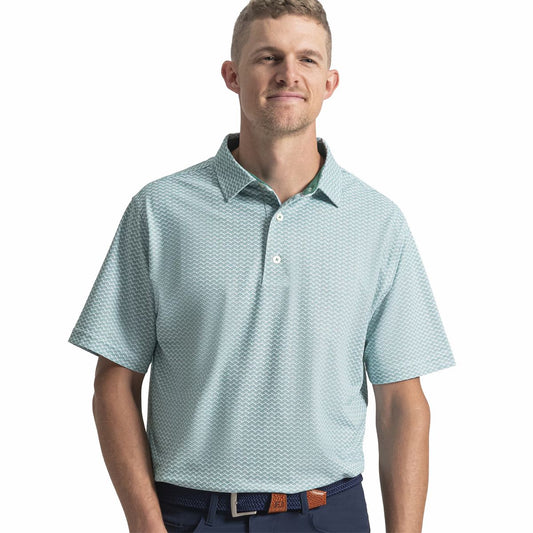 Men FootJoy Scallop Geo Pique
