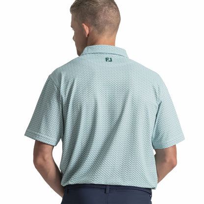 Men FootJoy Scallop Geo Pique