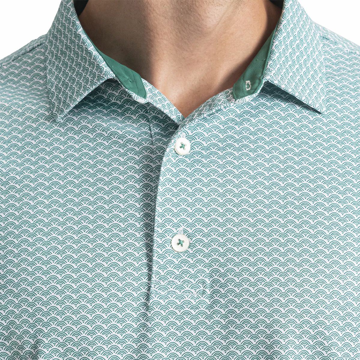Men FootJoy Scallop Geo Pique