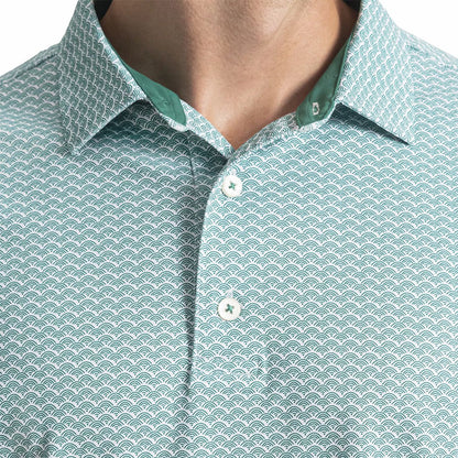 Men FootJoy Scallop Geo Pique