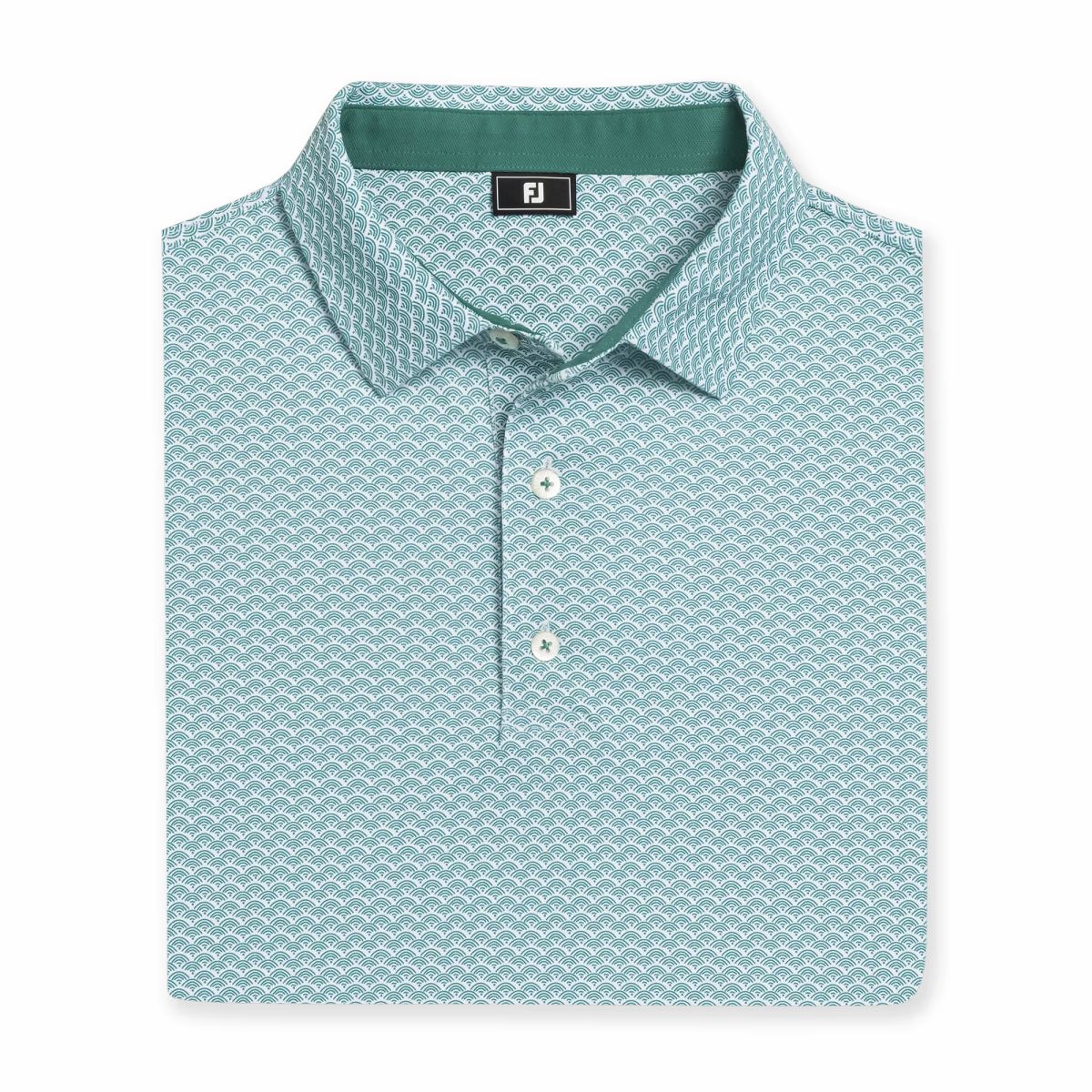 Men FootJoy Scallop Geo Pique