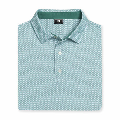 Men FootJoy Scallop Geo Pique