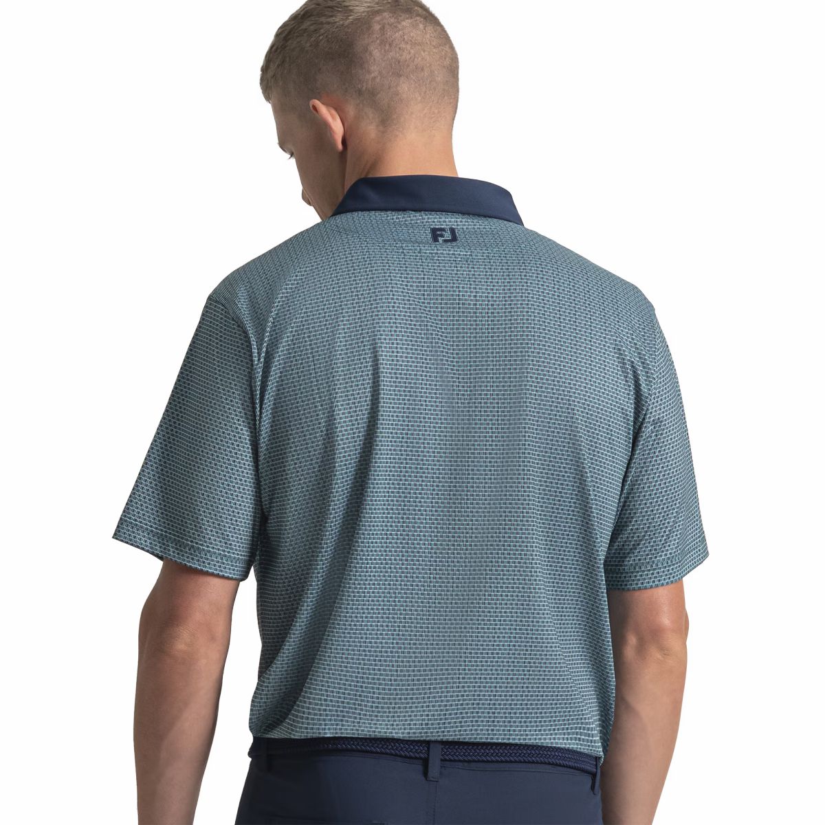Men FootJoy Texture Check Lisle
