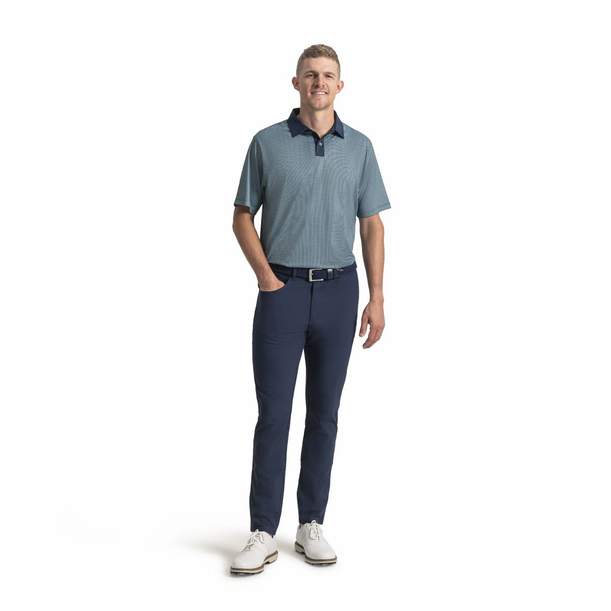 Men FootJoy Texture Check Lisle