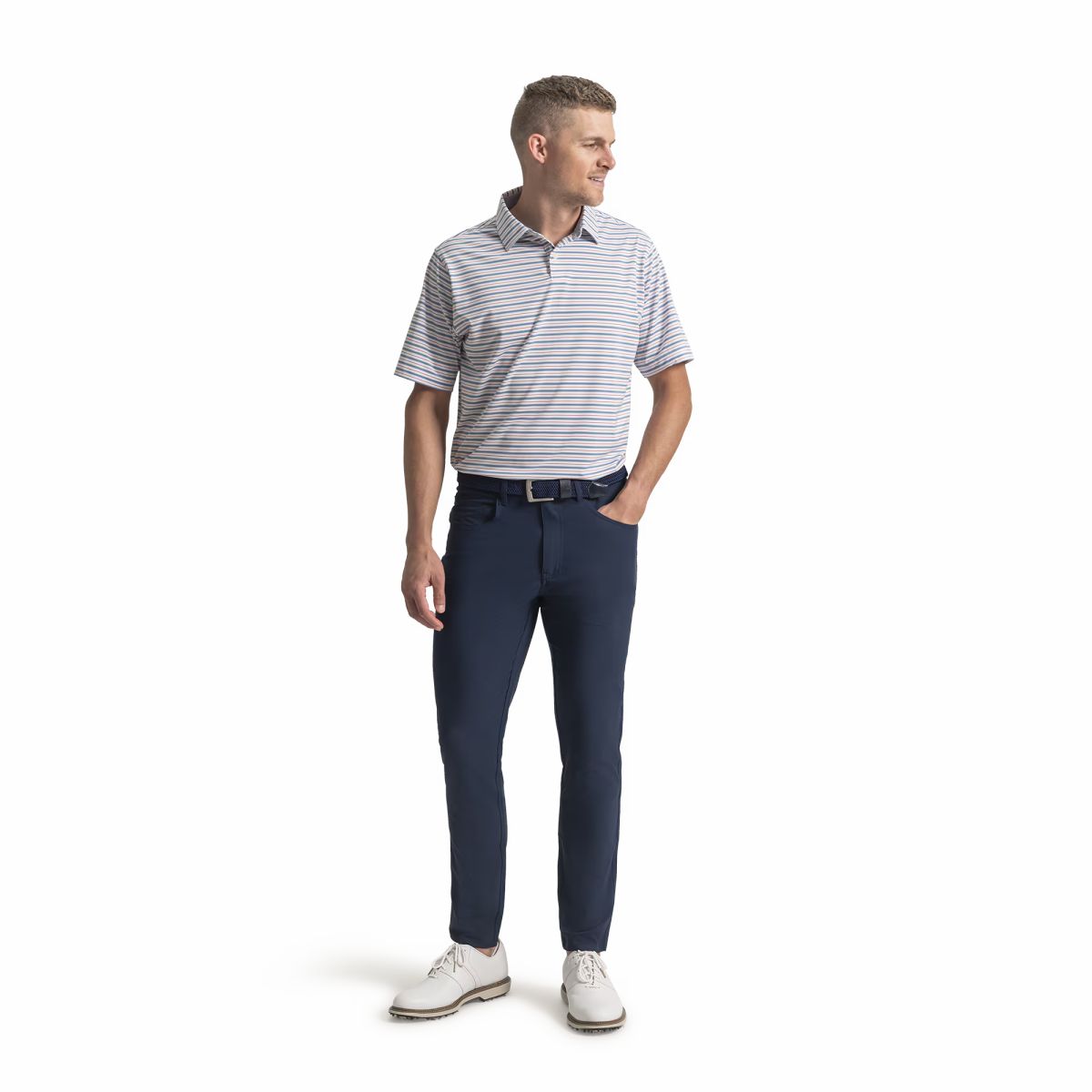 Men FootJoy Pinstripe Pop Stripe Lisle