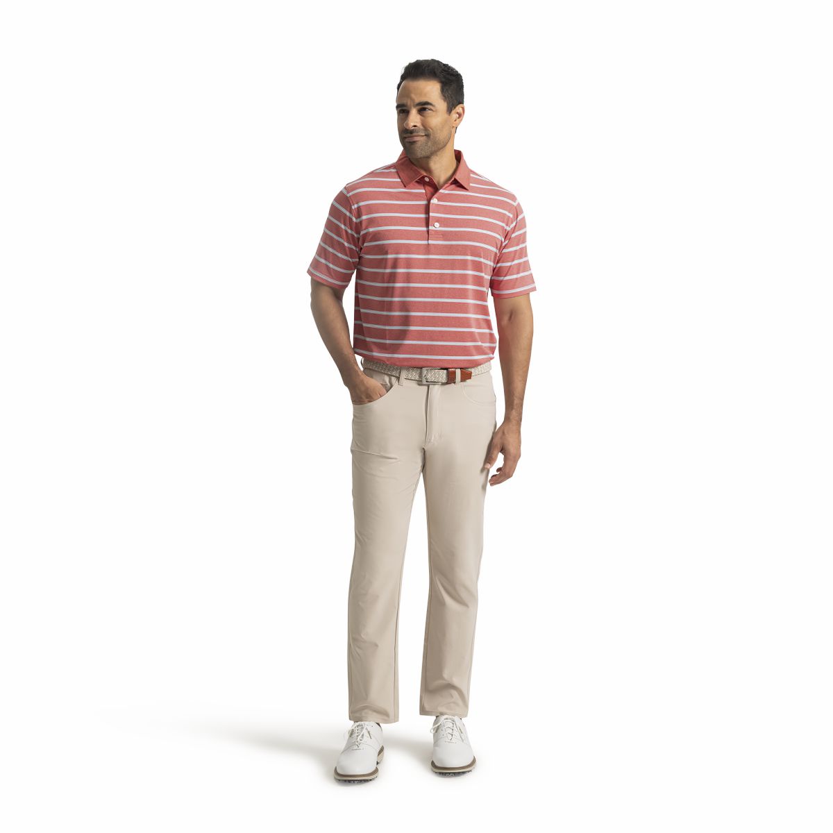 Men FootJoy Open Stripe Heather Lisle