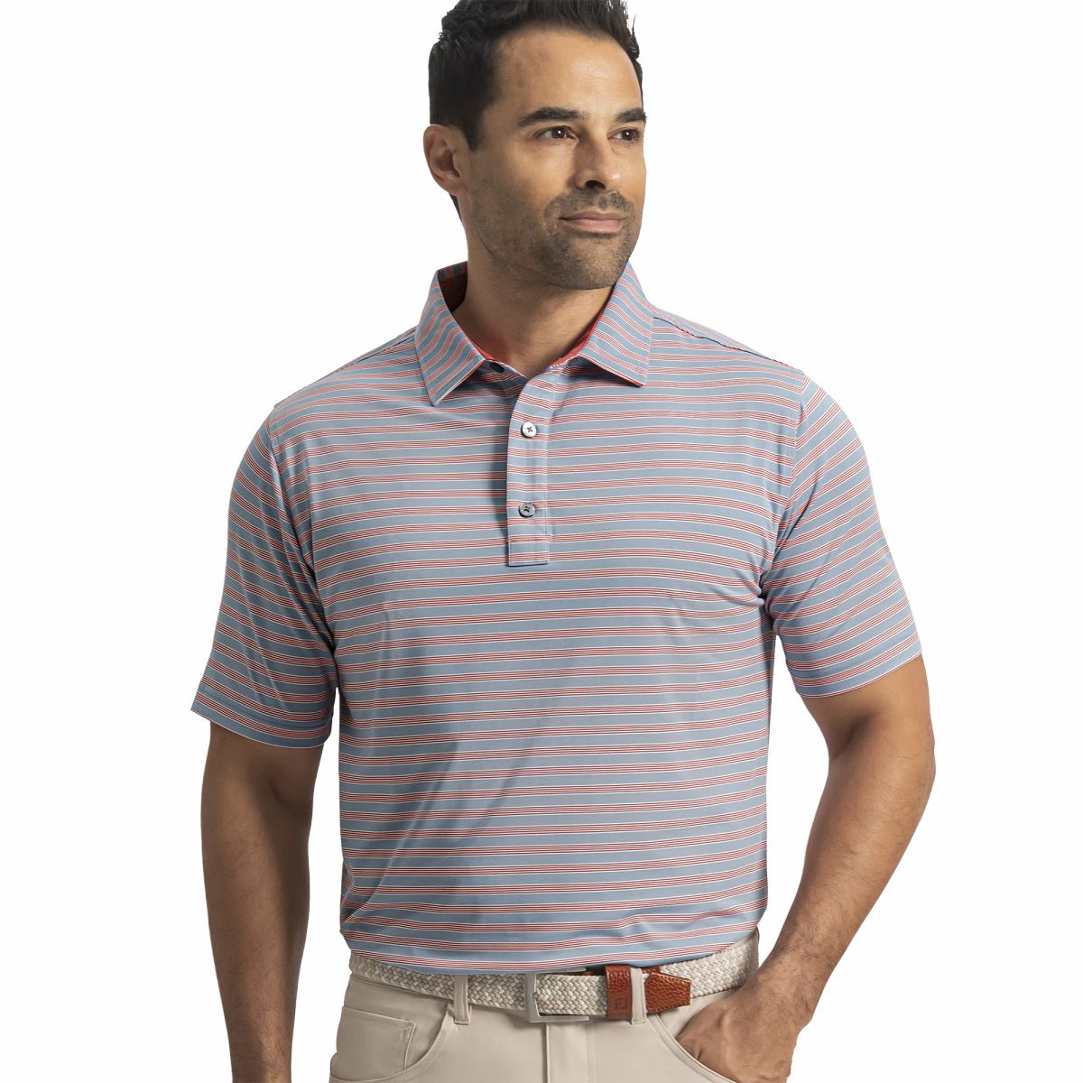 Men FootJoy Pinstripe Cluster Stripe Lisle
