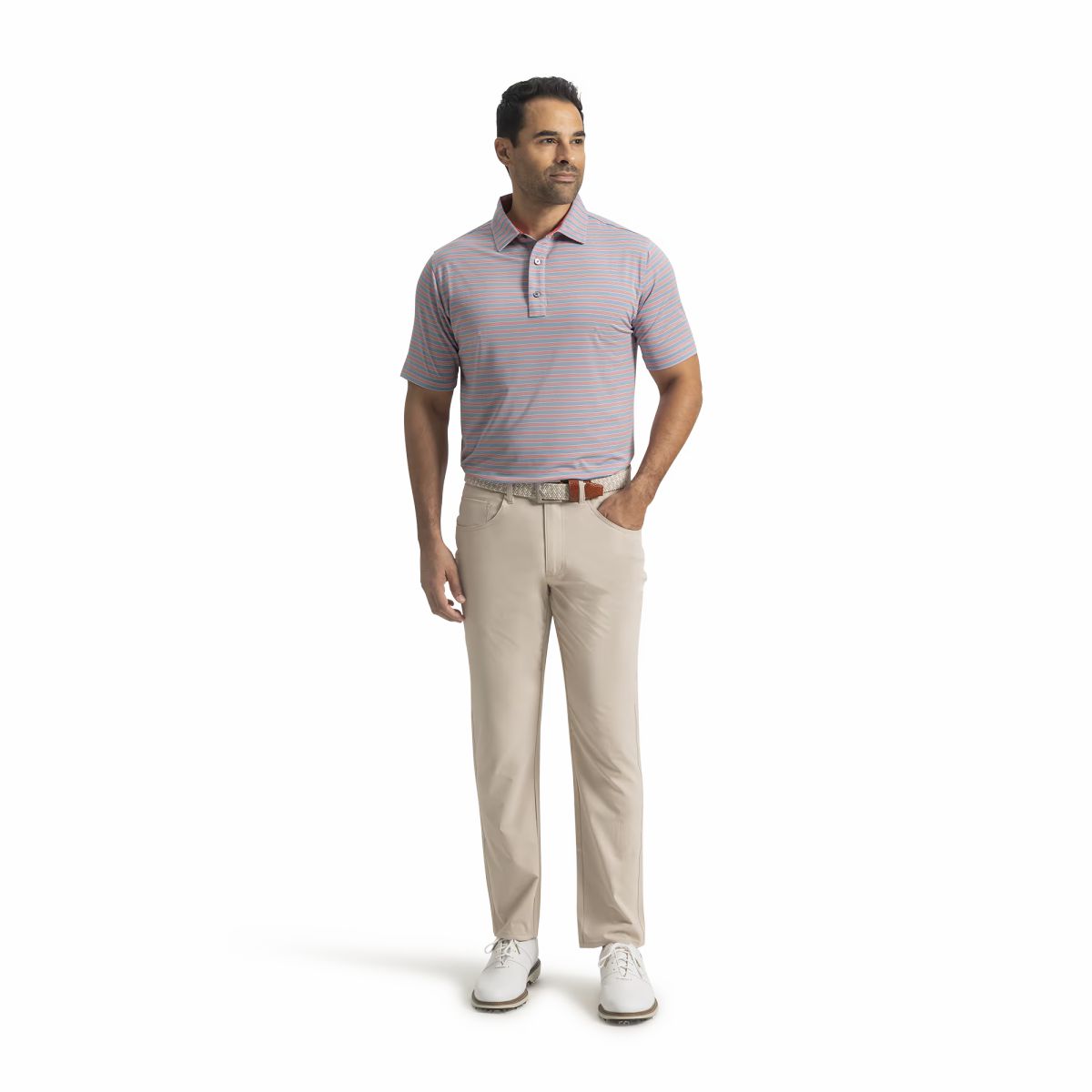 Men FootJoy Pinstripe Cluster Stripe Lisle