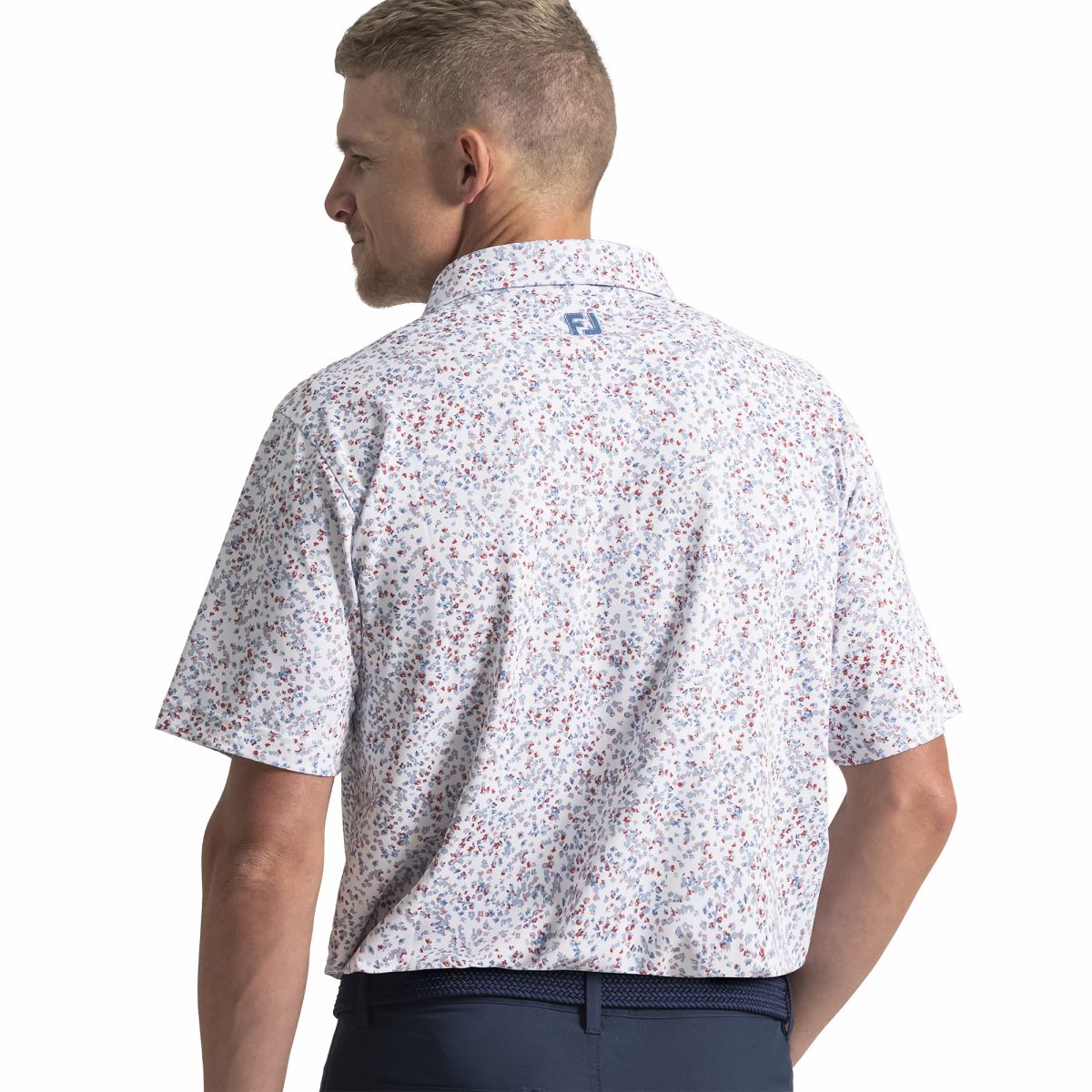 Men FootJoy Watercolor Floral Pique