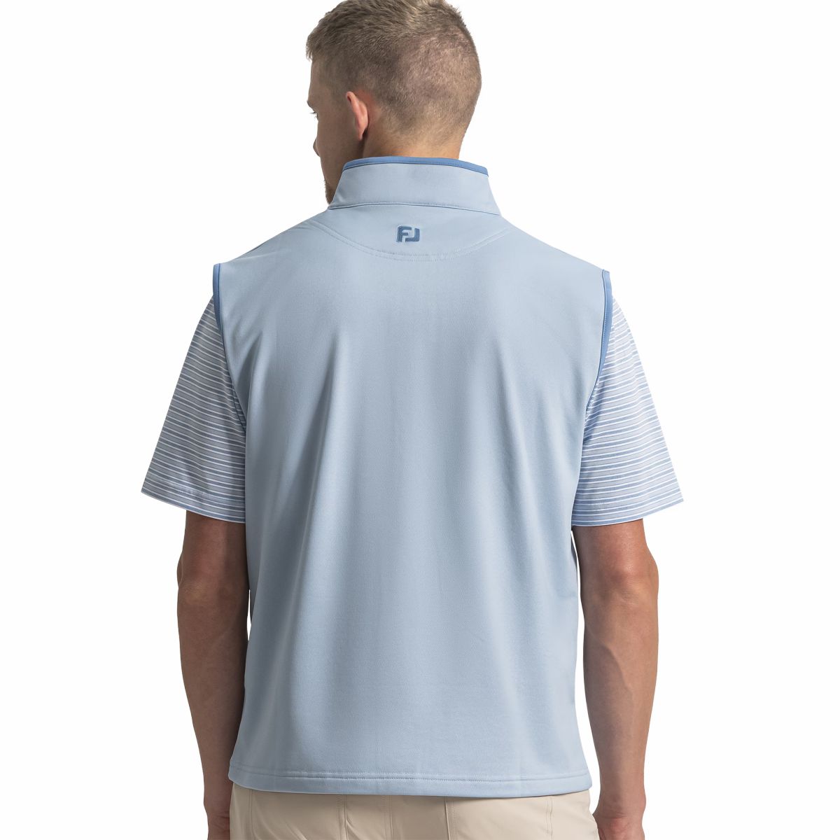 Men FootJoy Brushed Back Vest Pique