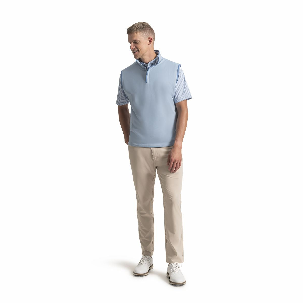 Men FootJoy Brushed Back Vest Pique