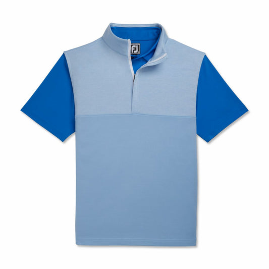 Men FootJoy Heather Yoke Half-Zip Vest-Previous Season Style
