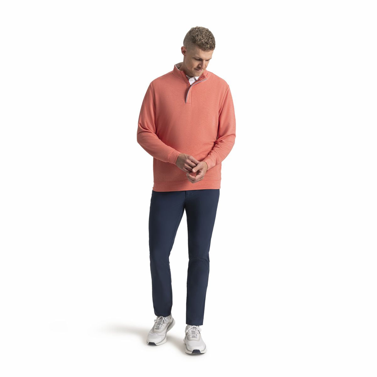 Men FootJoy Hidden Placket Mid-Layer