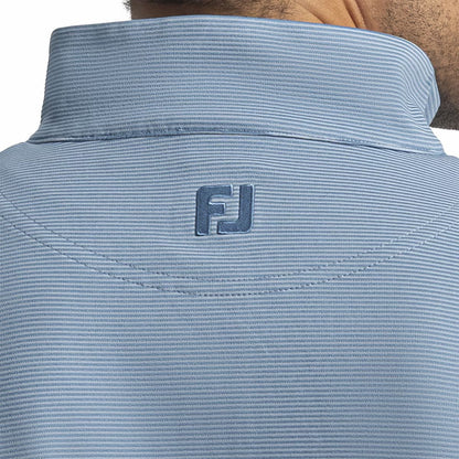 Men FootJoy Quarter-Zip Ottoman Stripe Knit