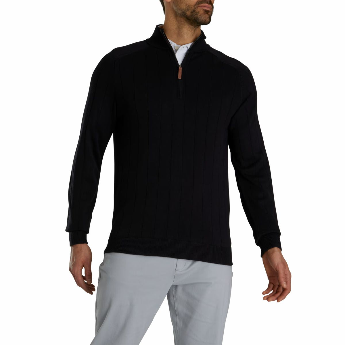 Men FootJoy Drop Needle Lined Sweater