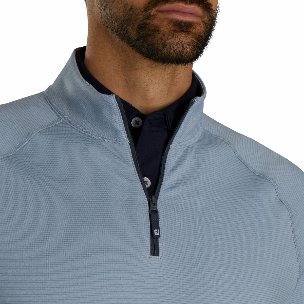Men FootJoy ThermoSeries Heather Brushed Back Mid-Layer