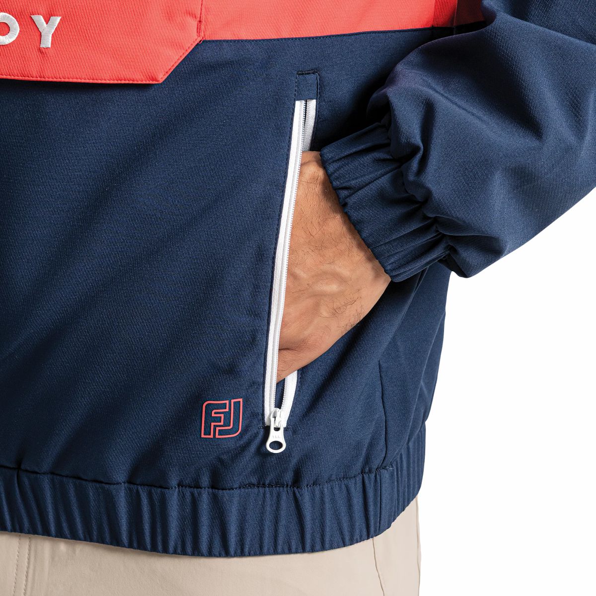 Men FootJoy Après Tee Windbreaker Hoodie