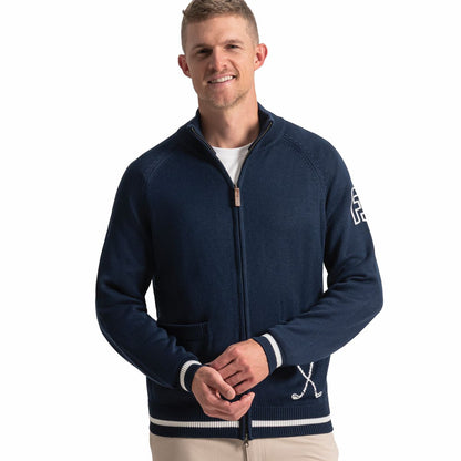 Men FootJoy Après Tee Knit Full-Zip Sweater