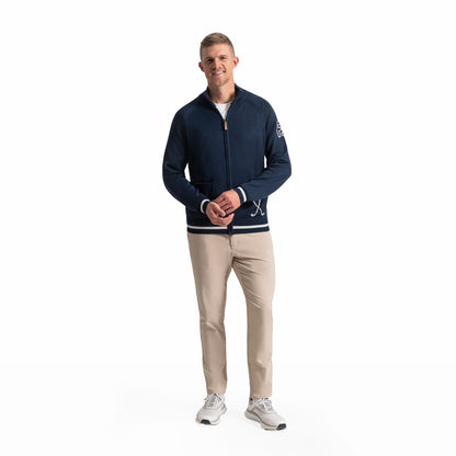 Men FootJoy Après Tee Knit Full-Zip Sweater
