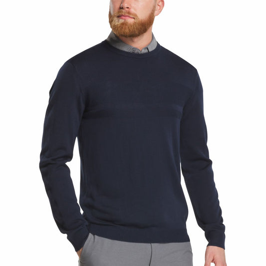 Men FootJoy Tonal Block Crewneck Sweater