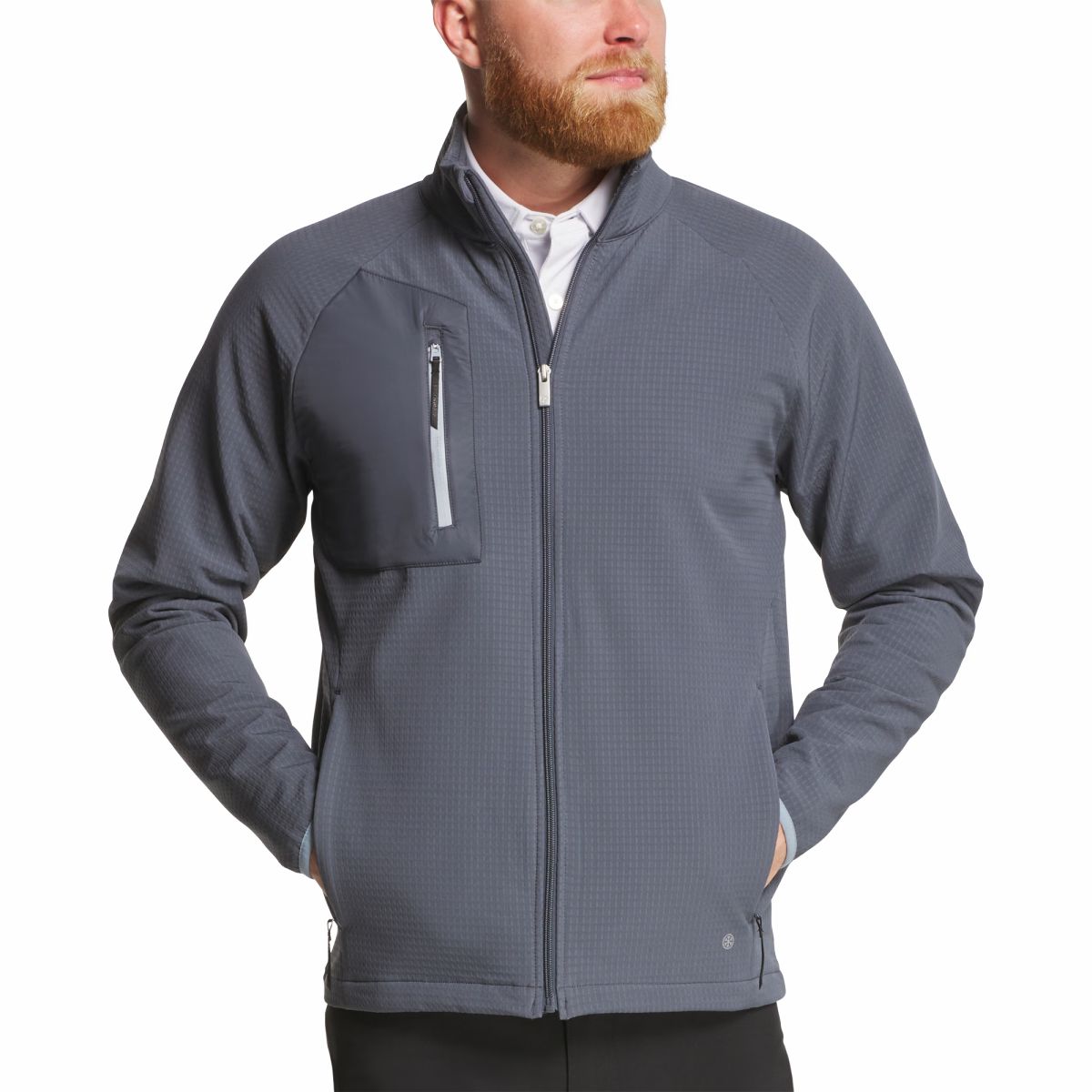 Men FootJoy ThermoSeries Jacquard Jacket