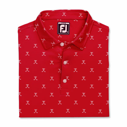 Men FootJoy Golf Print Shirt Junior