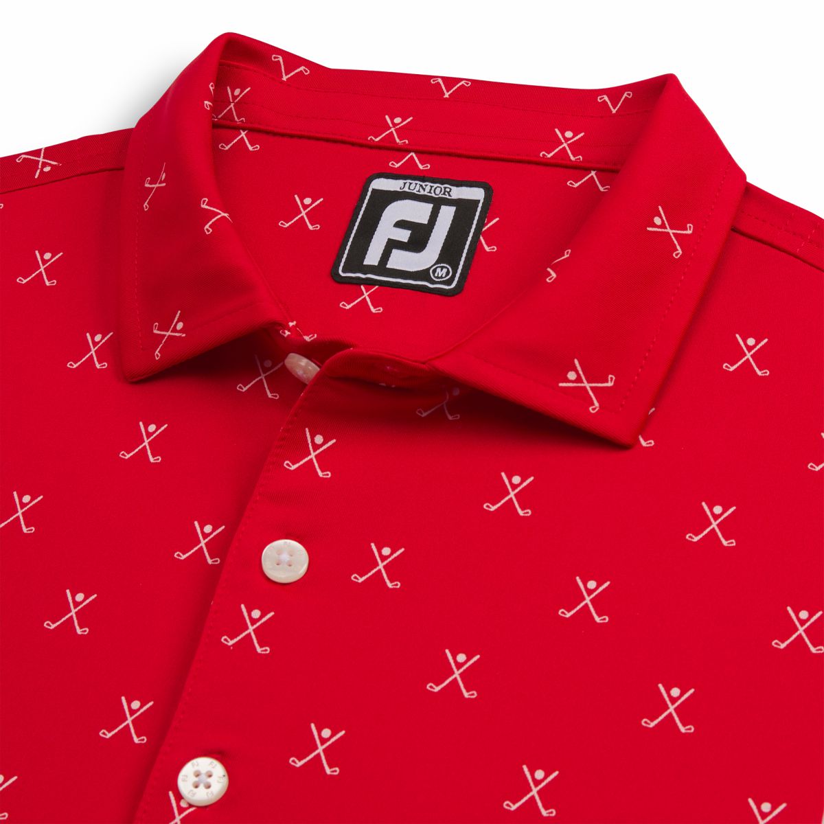 Men FootJoy Golf Print Shirt Junior