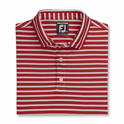 Men FootJoy Striped Pique Self Collar Junior