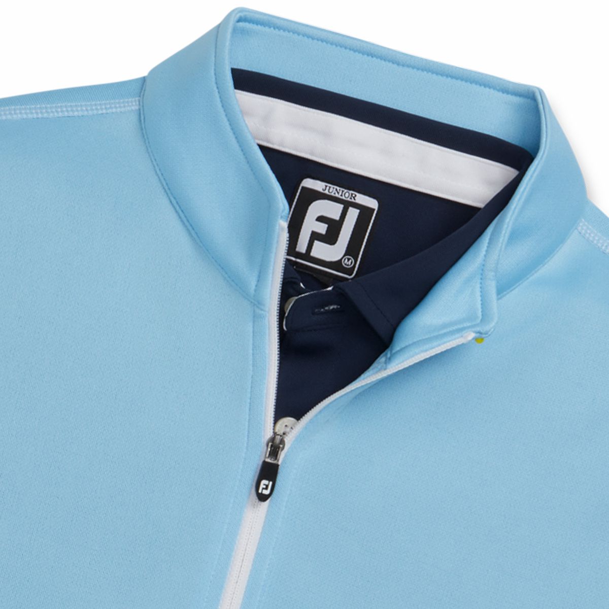 Men FootJoy Half-Zip Contrast Stitch Mid-Layer Junior