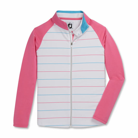 Men FootJoy Full-Zip Stripe Mid-Layer Junior Girl