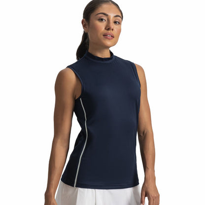 Women FootJoy Keyhole Mock Neck Tank Women