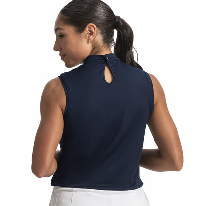 Women FootJoy Keyhole Mock Neck Tank Women