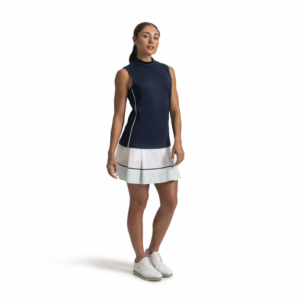 Women FootJoy Keyhole Mock Neck Tank Women