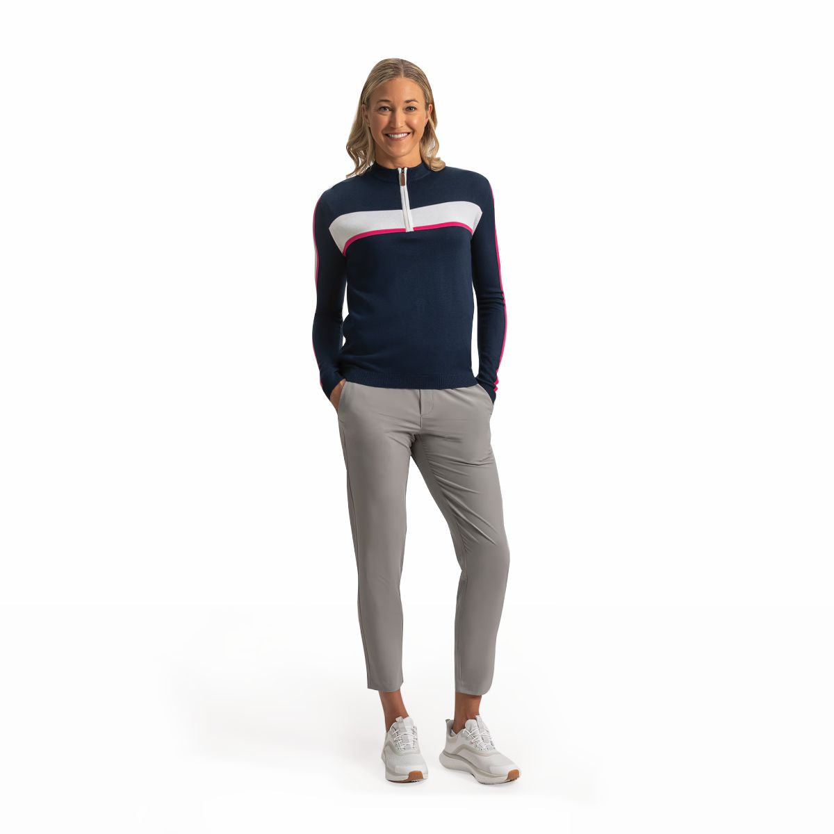 Women FootJoy Après Tee Knit Sweater Quarter-Zip Women