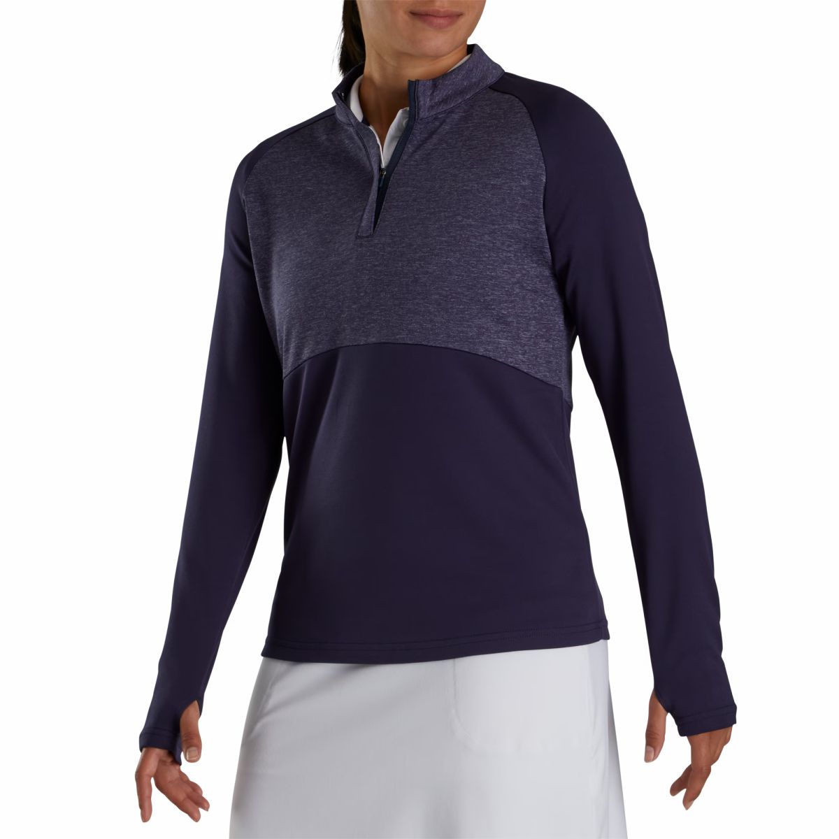 Women FootJoy Heather Block Half-Zip Mid-Layer Women