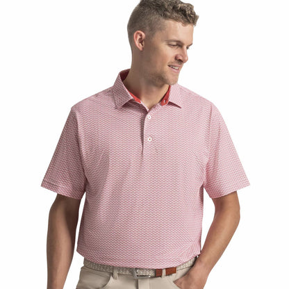 Men FootJoy Scallop Geo Pique