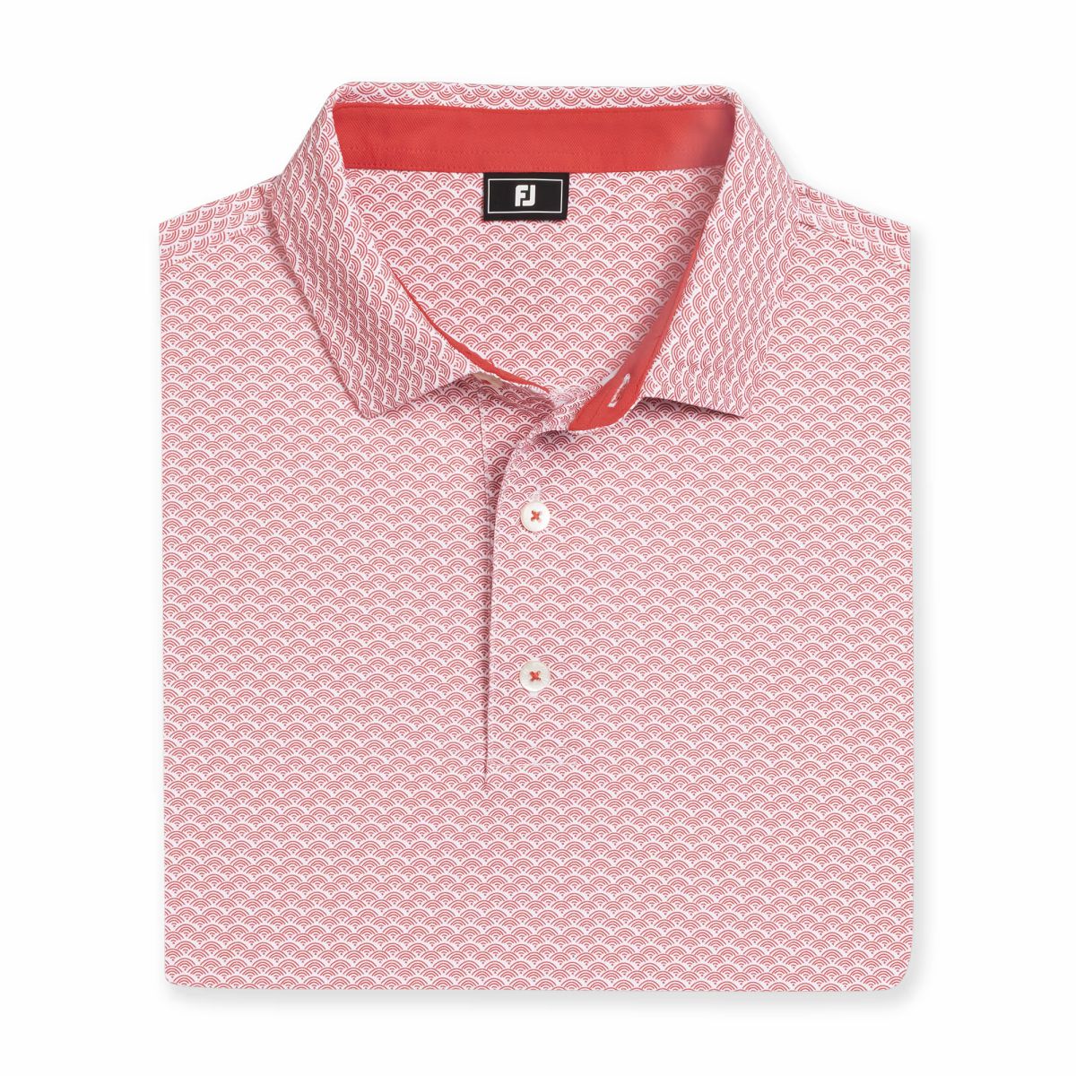 Men FootJoy Scallop Geo Pique