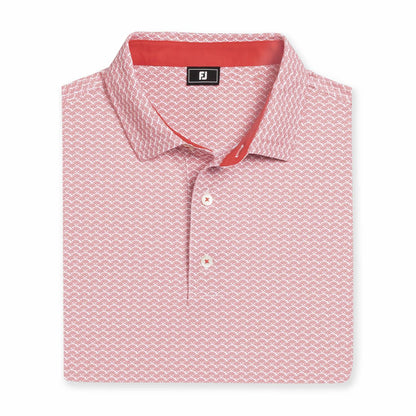 Men FootJoy Scallop Geo Pique