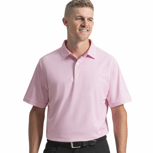 Men FootJoy Scallop Geo Pique