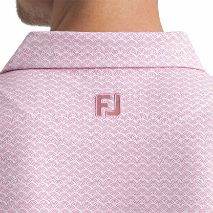 Men FootJoy Scallop Geo Pique