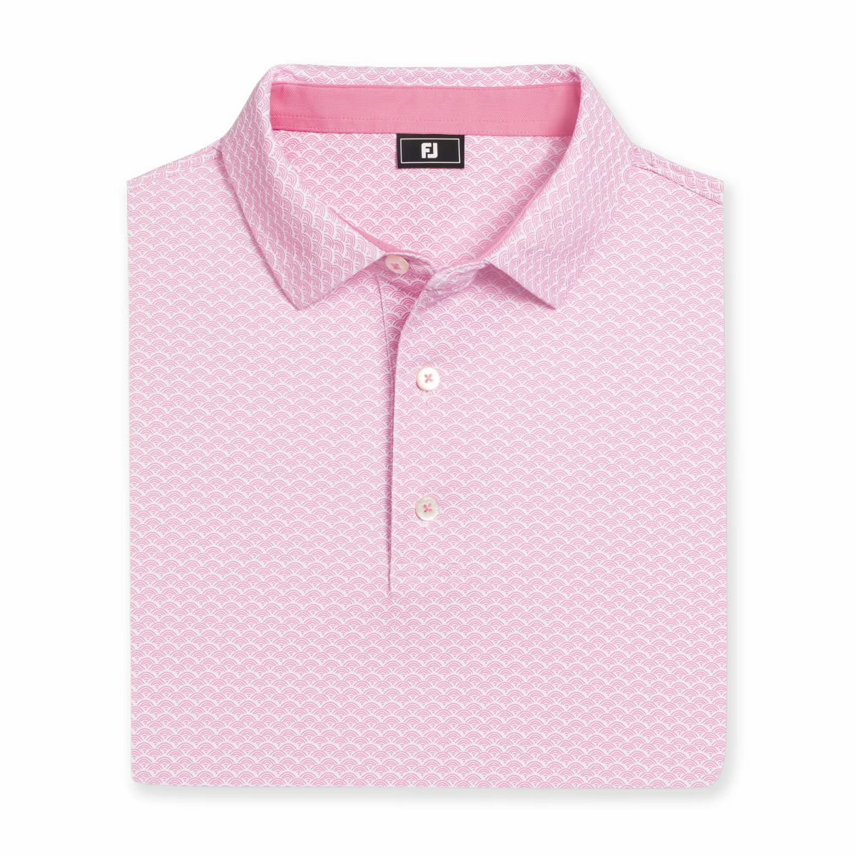 Men FootJoy Scallop Geo Pique