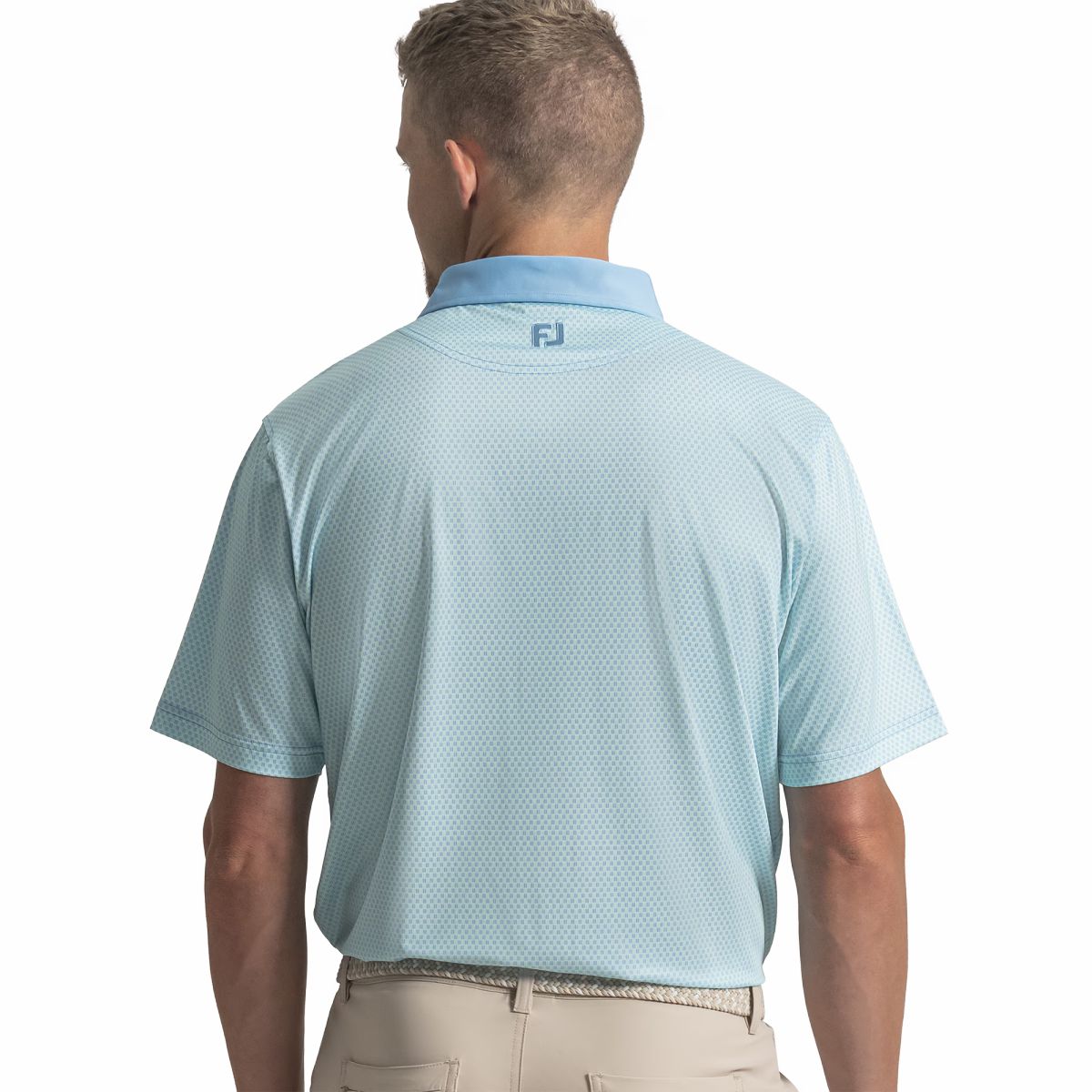 Men FootJoy Texture Check Lisle
