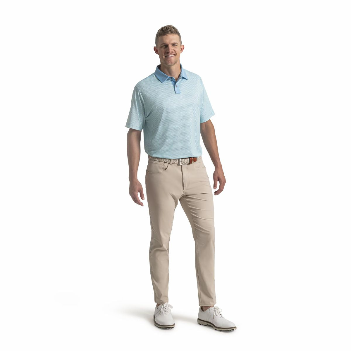Men FootJoy Texture Check Lisle