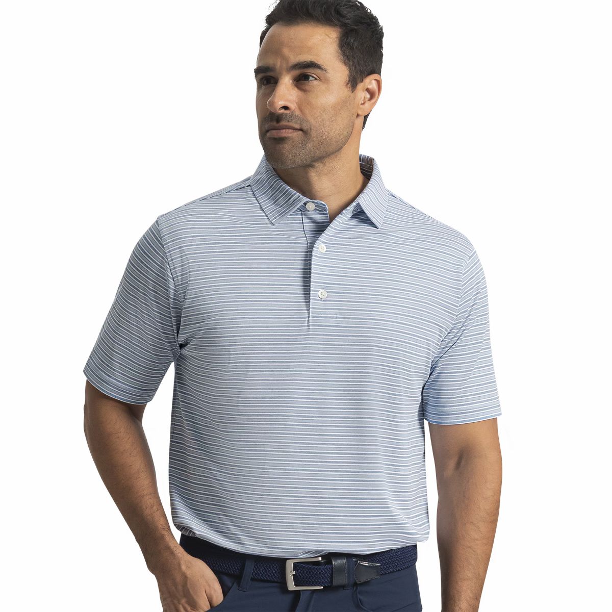 Men FootJoy Heather Stripe Pique
