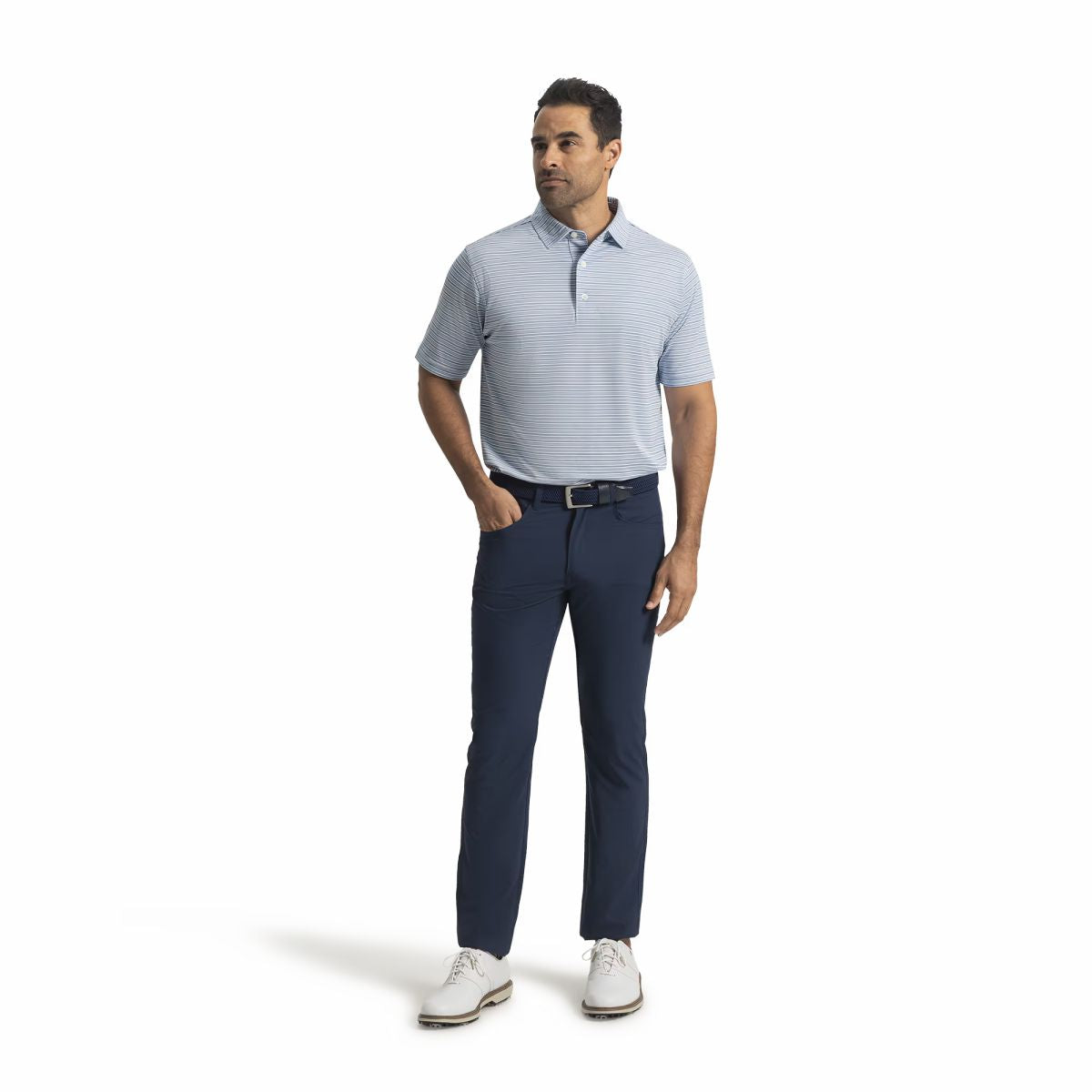 Men FootJoy Heather Stripe Pique